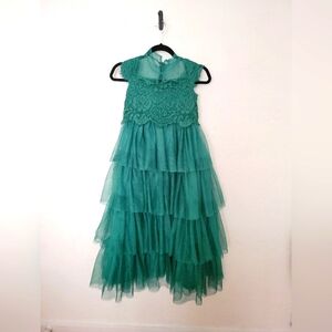The holiday dress every little girl needs! Emerald Trish Scully gown size 10